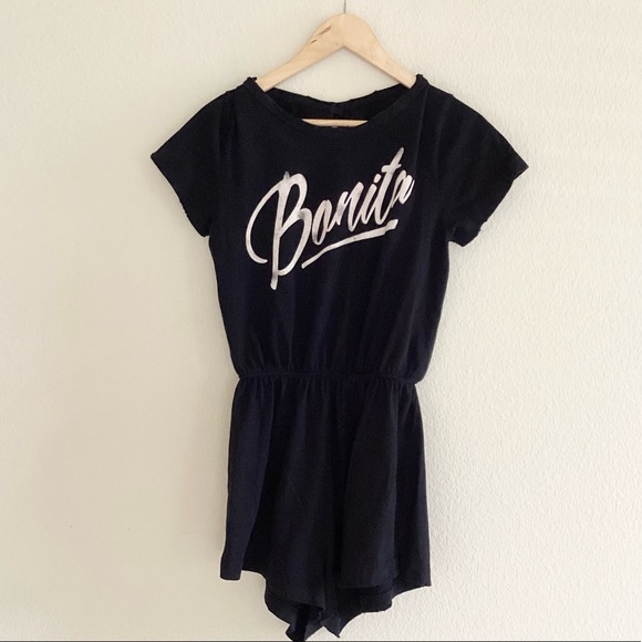 Wildfox Pants - Wildfox Bonita Black Shorts Romper SZ S